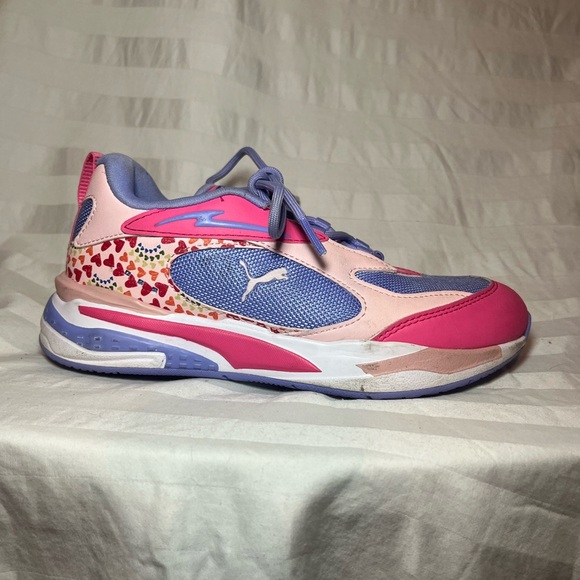 Puma Kids Sneakers in Pink and Purple - Picture 4 of 9